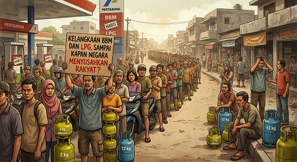 Kelangkaan BBM dan LPG, Sampai Kapan Negara Menyusahkan Rakyat?