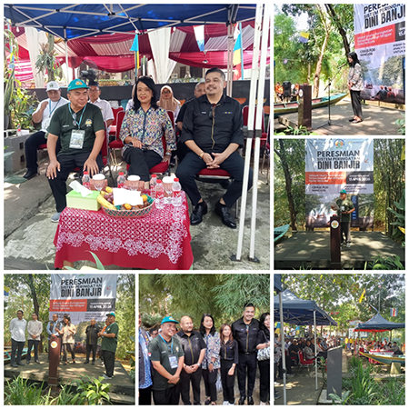 Wamen PU Resmikan Pemakaian Alat Deteksi Banjir dan Curah Hujan KP2C