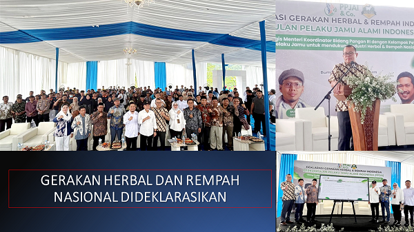 Gerakan Herbal dan Rempah Nasional Dideklarasikan