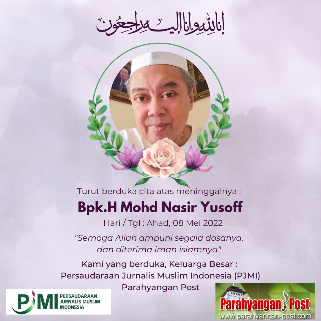 Ucapan Duka Cita Atas Wafatnya Bpk.H Mohd.Nasir Yusoff