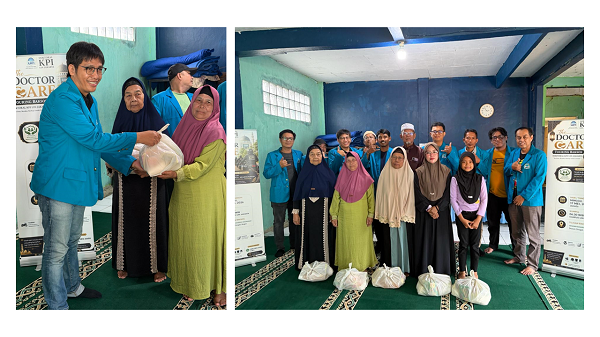 Mahasiswa Doktoral KPI UIN Jakarta Gelar The Doctor Care, Salurkan Bantuan dan Cek Kesehatan Gratis