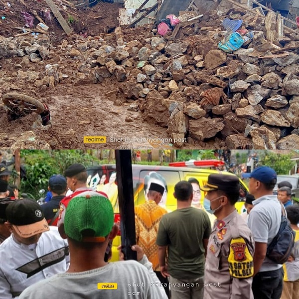 Korban Bencana Longsor di Desa Cipelang Kecamatan  Cijeruk Berhasil di Temukan