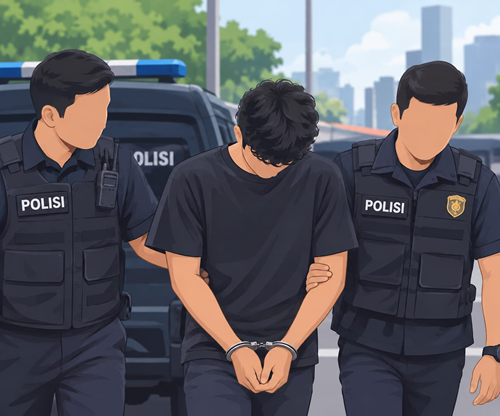 Pelaku Pencurian dengan Kekerasan terhadap WNA Mesir Ditangkap