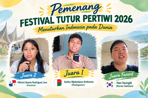 Festival Tutur Pertiwi Dorong Lahirnya Konten Kreator Asing Berbahasa Indonesia