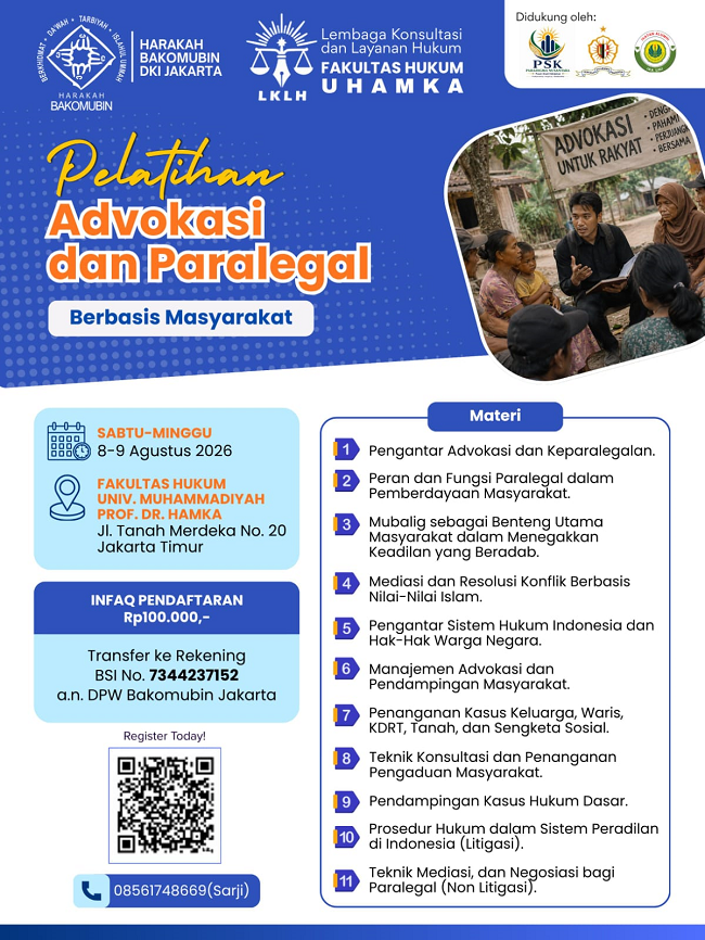 Pelatihan Paralegal Bakomubin - UHAMKA