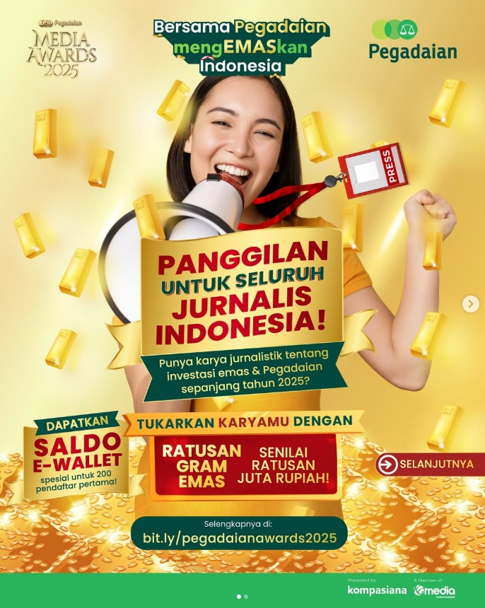 Pegadaian Media Awards 2025 : Bersama Pegadaian Meng-EMAS-kan Indonesia